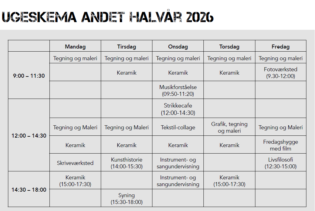 2026E Ugeplan